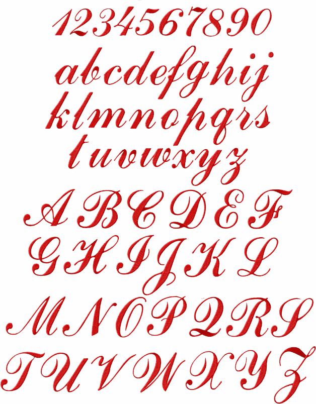 ABC Designs Script Alphabet Machine Embroidery Designs 4"x4" hoop | eBay