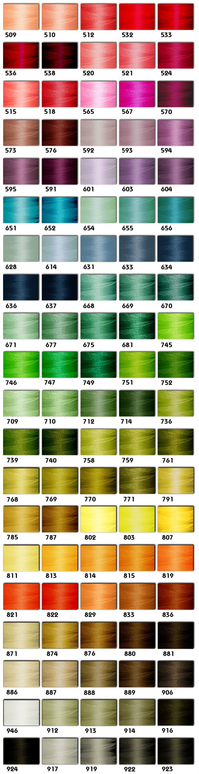 CHART COLOR CONVERSION EMBROIDERY THREAD « EMBROIDERY & ORIGAMI